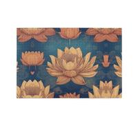 Jigsaw Puzzles1000 Piece Yyhwhjde Magic Lotus Floral Prints Educational Intellectual Wooden Puzzles, Fun Puzzles, Stress Relieving Game