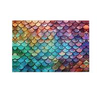 Jigsaw Puzzles1000 Piece Yyhwhjde Mermaid Fish Scale Print Picture Educational Intellectual Wooden Puzzles, Fun Puzzles, Stress Relieving Puzzles
