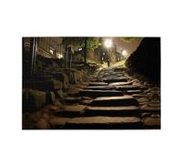 Jigsaw Puzzles1000 Piece Yyhwhjde Midnight Dim Path Prints Quality Wooden Puzzle for Adults and Kids, Fun Puzzles, Stress Relieving Puzzles