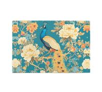 Jigsaw Puzzles1000 Piece Yyhwhjde Oriental Peacock On Flower Tree Picture Educational Intellectual Wooden Puzzles, Fun Puzzles, Stress Relieving Puzzles