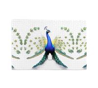 Jigsaw Puzzles1000 Piece Yyhwhjde Peacock Opens His Tail Picture Educational Intellectual Wooden Puzzles, Fun Puzzles, Stress Relieving Puzzles