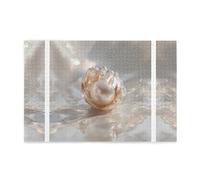 Jigsaw Puzzles1000 Piece Yyhwhjde Pearls in The Waves Prints Educational Intellectual Wooden Puzzles, Fun Puzzles, Stress Relieving Game