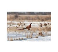 Jigsaw Puzzles1000 Piece Yyhwhjde Pheasant Hunting Prints Quality Wooden Puzzle for Adults and Kids, Fun Puzzles, Stress Relieving Puzzles