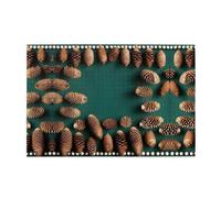 Jigsaw Puzzles1000 Piece Yyhwhjde Pine Cone Border Prints Quality Wooden Puzzle for Adults and Kids, Fun Puzzles, Stress Relieving Puzzles