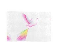 Jigsaw Puzzles1000 Piece Yyhwhjde Pink Crane Picture Educational Intellectual Wooden Puzzles, Fun Puzzles, Stress Relieving Puzzles