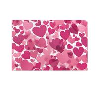 Jigsaw Puzzles1000 Piece Yyhwhjde Pink Hearts Prints Educational Intellectual Wooden Puzzles, Fun Puzzles, Stress Relieving Game