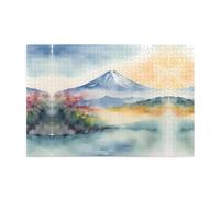 Jigsaw Puzzles1000 Piece Yyhwhjde Pretty Mt. Fuji Pattern Quality Wooden Puzzle for Adults and Kids, Fun Puzzles, Stress Relieving Puzzles