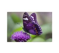 Jigsaw Puzzles1000 Piece Yyhwhjde Purple Butterfly Picture Educational Intellectual Wooden Puzzles, Fun Puzzles, Stress Relieving Puzzles