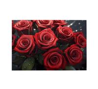 Jigsaw Puzzles1000 Piece Yyhwhjde Red Roses Prints Educational Intellectual Wooden Puzzles, Fun Puzzles, Stress Relieving Game