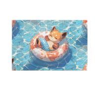Jigsaw Puzzles1000 Piece Yyhwhjde Refreshing Little Fox Picture Educational Intellectual Wooden Puzzles, Fun Puzzles, Stress Relieving Puzzles