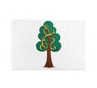 Jigsaw Puzzles1000 Piece Yyhwhjde Ribbons On The Tree Prints Quality Wooden Puzzle for Adults and Kids, Fun Puzzles, Stress Relieving Puzzles