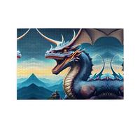 Jigsaw Puzzles1000 Piece Yyhwhjde Roaring Dragon Picture Educational Intellectual Wooden Puzzles, Fun Puzzles, Stress Relieving Puzzles