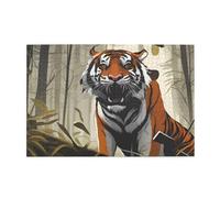 Jigsaw Puzzles1000 Piece Yyhwhjde Serious Tiger Pattern Quality Wooden Puzzle for Adults and Kids, Fun Puzzles, Stress Relieving Puzzles