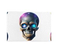 Jigsaw Puzzles1000 Piece Yyhwhjde Skull On The Galaxy Picture Educational Intellectual Wooden Puzzles, Fun Puzzles, Stress Relieving Puzzles
