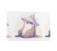 Jigsaw Puzzles1000 Piece Yyhwhjde Sloth Wearing A Hat Prints Quality Wooden Puzzle for Adults and Kids, Fun Puzzles, Stress Relieving Puzzles