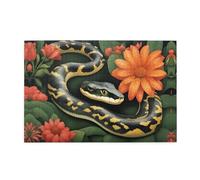 Jigsaw Puzzles1000 Piece Yyhwhjde Snake and Flower Picture Educational Intellectual Wooden Puzzles, Fun Puzzles, Stress Relieving Puzzles
