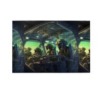 Jigsaw Puzzles1000 Piece Yyhwhjde Spaceship Alien Prints Quality Wooden Puzzle for Adults and Kids, Fun Puzzles, Stress Relieving Puzzles