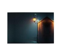 Jigsaw Puzzles1000 Piece Yyhwhjde Street Lights in The Evening Prints Educational Intellectual Wooden Puzzles, Fun Puzzles, Stress Relieving Game