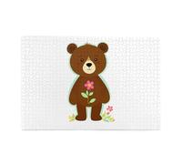 Jigsaw Puzzles1000 Piece Yyhwhjde Stroke Print Bear Picture Educational Intellectual Wooden Puzzles, Fun Puzzles, Stress Relieving Puzzles