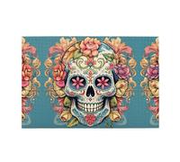 Jigsaw Puzzles1000 Piece Yyhwhjde Sugar Skull Print Picture Educational Intellectual Wooden Puzzles, Fun Puzzles, Stress Relieving Puzzles