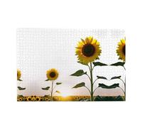 Jigsaw Puzzles1000 Piece Yyhwhjde Sunflower at Sunset Prints Educational Intellectual Wooden Puzzles, Fun Puzzles, Stress Relieving Game