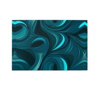 Jigsaw Puzzles1000 Piece Yyhwhjde Teal Blue Picture Educational Intellectual Wooden Puzzles, Fun Puzzles, Stress Relieving Puzzles