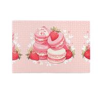 Jigsaw Puzzles1000 Piece Yyhwhjde Tempting Strawberry Macaron Prints Educational Intellectual Wooden Puzzles, Fun Puzzles, Stress Relieving Game
