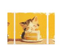 Jigsaw Puzzles1000 Piece Yyhwhjde The Drooling Little Greedy Cat Prints Educational Intellectual Wooden Puzzles, Fun Puzzles, Stress Relieving Game