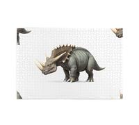 Jigsaw Puzzles1000 Piece Yyhwhjde The Ferocious Triceratops Picture Educational Intellectual Wooden Puzzles, Fun Puzzles, Stress Relieving Puzzles