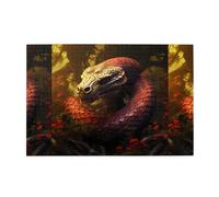 Jigsaw Puzzles1000 Piece Yyhwhjde The Giant Forest Python Prints Quality Wooden Puzzle for Adults and Kids, Fun Puzzles, Stress Relieving Puzzles