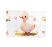 Jigsaw Puzzles1000 Piece Yyhwhjde The Kind Little White Duck Picture Educational Intellectual Wooden Puzzles, Fun Puzzles, Stress Relieving Puzzles