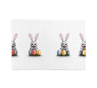 Jigsaw Puzzles1000 Piece Yyhwhjde The Little Rabbit Looks for Easter Eggs Picture Educational Intellectual Wooden Puzzles, Fun Puzzles, Stress Relieving Puzzles