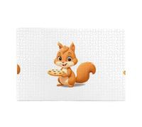 Jigsaw Puzzles1000 Piece Yyhwhjde The Little Squirrel Who Loves Cookies Prints Quality Wooden Puzzle for Adults and Kids, Fun Puzzles, Stress Relieving Puzzles
