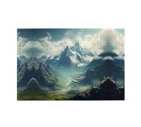 Jigsaw Puzzles1000 Piece Yyhwhjde The Stretching Alps Prints Educational Intellectual Wooden Puzzles, Fun Puzzles, Stress Relieving Game