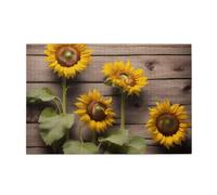 Jigsaw Puzzles1000 Piece Yyhwhjde Three Sunflowers On Wooden Pattern Quality Wooden Puzzle for Adults and Kids, Fun Puzzles, Stress Relieving Puzzles