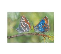 Jigsaw Puzzles1000 Piece Yyhwhjde Two Moths Prints Educational Intellectual Wooden Puzzles, Fun Puzzles, Stress Relieving Game
