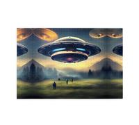 Jigsaw Puzzles1000 Piece Yyhwhjde UFO Landing Picture Educational Intellectual Wooden Puzzles, Fun Puzzles, Stress Relieving Puzzles