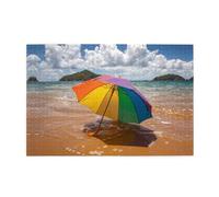 Jigsaw Puzzles1000 Piece Yyhwhjde Umbrella by The Sea Prints Educational Intellectual Wooden Puzzles, Fun Puzzles, Stress Relieving Game