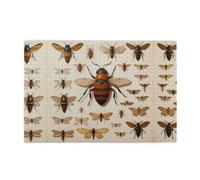 Jigsaw Puzzles1000 Piece Yyhwhjde Various Insects Prints Educational Intellectual Wooden Puzzles, Fun Puzzles, Stress Relieving Game