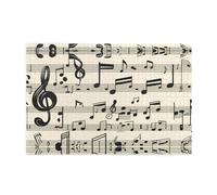 Jigsaw Puzzles1000 Piece Yyhwhjde Vintage Music Note Art Prints Quality Wooden Puzzle for Adults and Kids, Fun Puzzles, Stress Relieving Puzzles