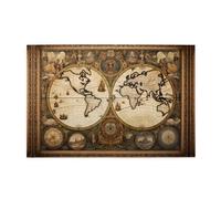 Jigsaw Puzzles1000 Piece Yyhwhjde Vintage Old World Map Picture Educational Intellectual Wooden Puzzles, Fun Puzzles, Stress Relieving Puzzles