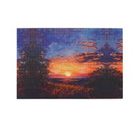 Jigsaw Puzzles1000 Piece Yyhwhjde Watch The Fields and The Sunset Prints Educational Intellectual Wooden Puzzles, Fun Puzzles, Stress Relieving Game