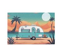 Jigsaw Puzzles1000 Piece Yyhwhjde You Make Me Happy Camper Trailer Pattern Quality Wooden Puzzle for Adults and Kids, Fun Puzzles, Stress Relieving Puzzles