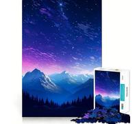 Jigsaw Puzzles1000 Pieces Alaska Aurora Pixel Art Seamless Cut Game Creative Game Toy Casual Play Game Christmas Leisure Art (38x52cm)