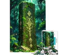 Jigsaw Puzzles1000 Pieces An Ancient Forest Monument Educational Challenge Learning Educational DIY Toys for 14+ Puzzle Game Offered (50x75cm)