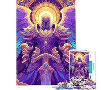 Jigsaw Puzzles1000 Pieces Angelic Paladin Magic Card Educational Challenge Learning Educational DIY Toys for 14+ Puzzle Game Offered (38x52cm)