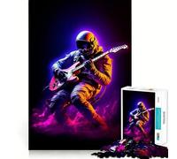 Jigsaw Puzzles1000 Pieces Astro Music Clean Fit Decor Mental Skill Game Cozy Time Play Christmas Wall Decor (38x26cm)