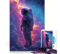 Jigsaw Puzzles1000 Pieces Astronaut Cosmic Dreams Seamless Cut Game Creative Game Toy Casual Play Game Christmas Leisure Art (38x26cm)