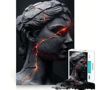 Jigsaw Puzzles1000 Pieces Athena Greek Goddess Clean Fit Decor Mental Skill Game Cozy Time Play Christmas Wall Decor (38x52cm)