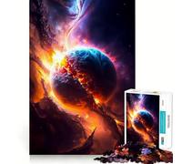 Jigsaw Puzzles1000 Pieces Birth of A Planet Sharp Joint Play Creative Brain Play Cozy Time Game Birthday Art Gift (38x26cm)